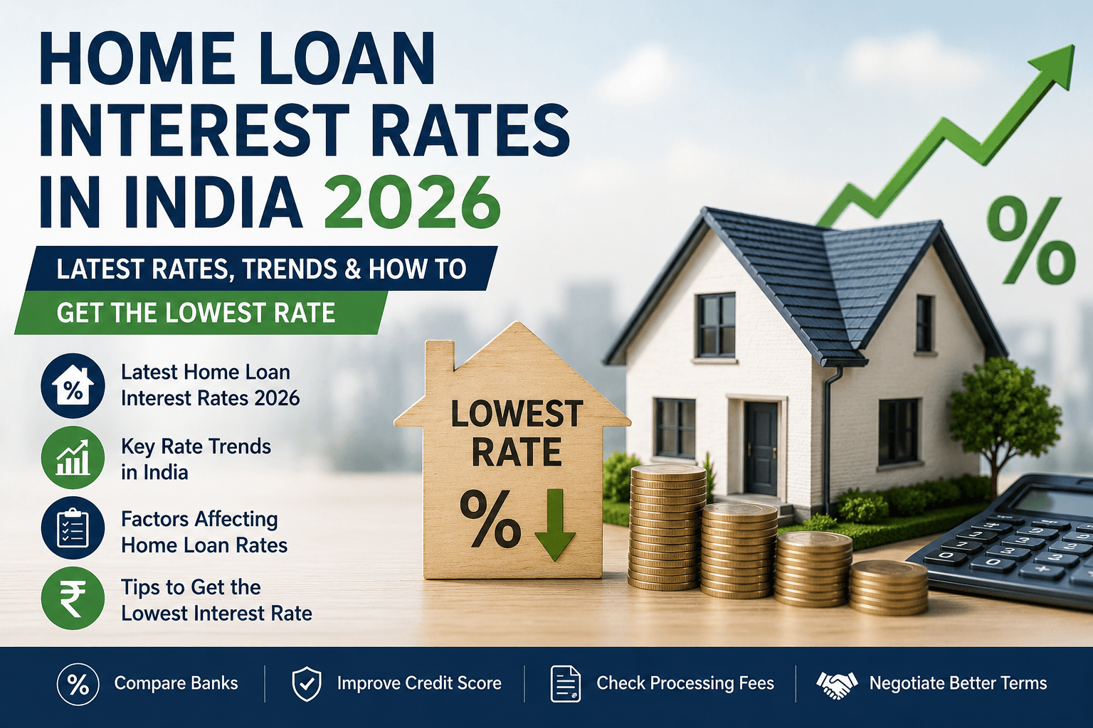 Home Loan Interest Rates in India 2026: Latest Rates, Trends & How to Get the Lowest Rate