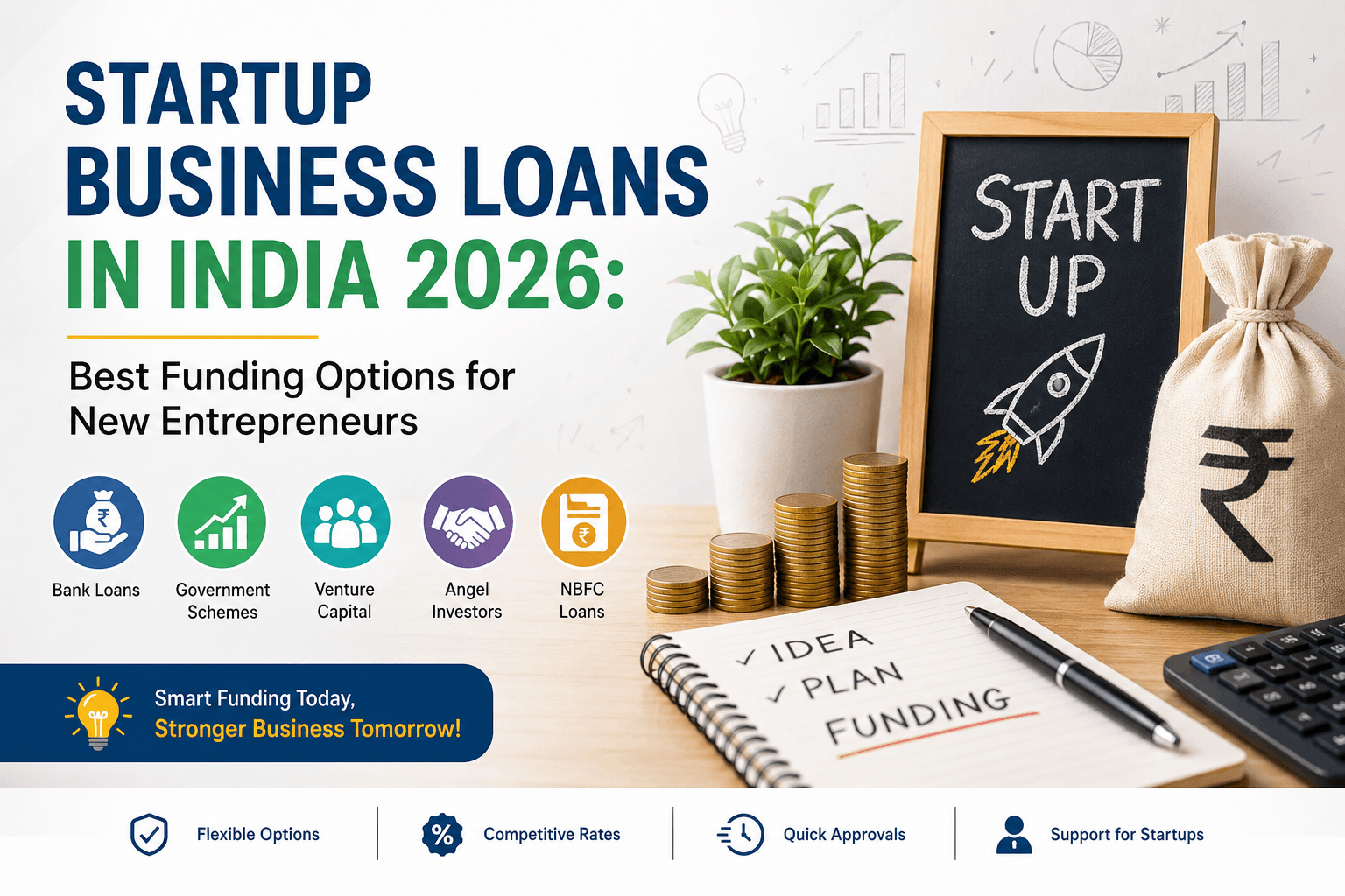Startup Business Loans in India 2026: Best Funding Options for New Entrepreneurs