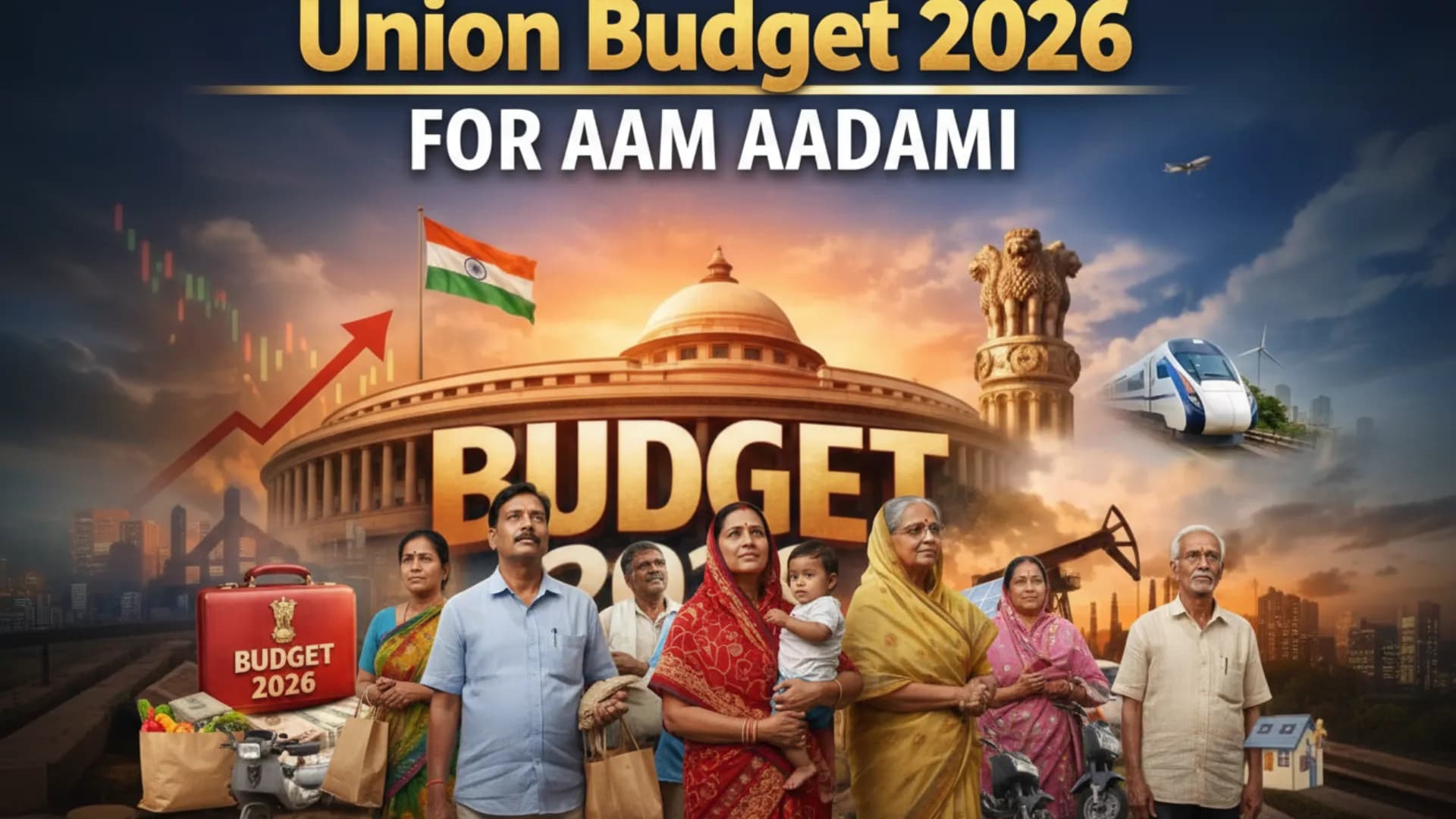 Union Budget 2026 for Aam Aadmi: Income Tax, Banking, Jobs, and Cost of Living Explained