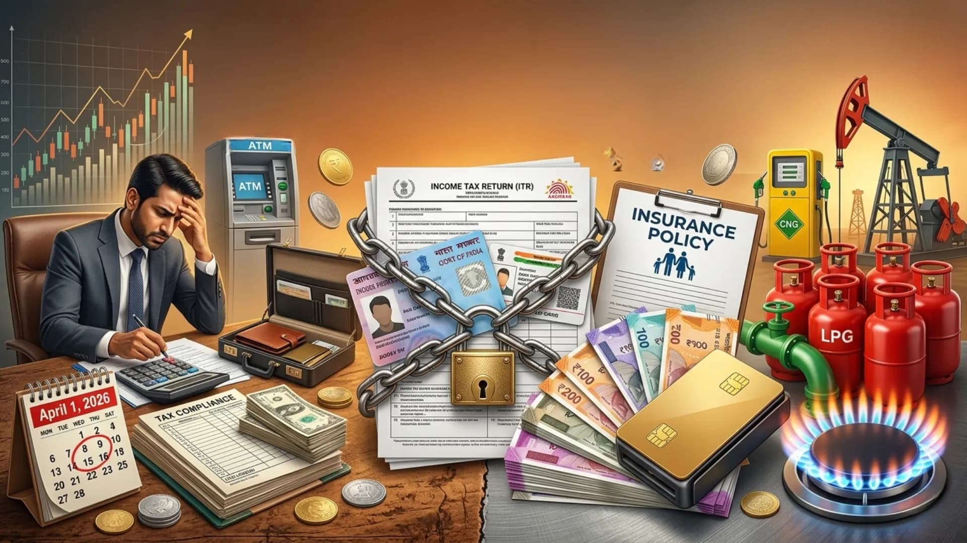 April 1 Financial Changes in India 2026: Complete Guide to Tax, UPI, PAN, and LPG Updates