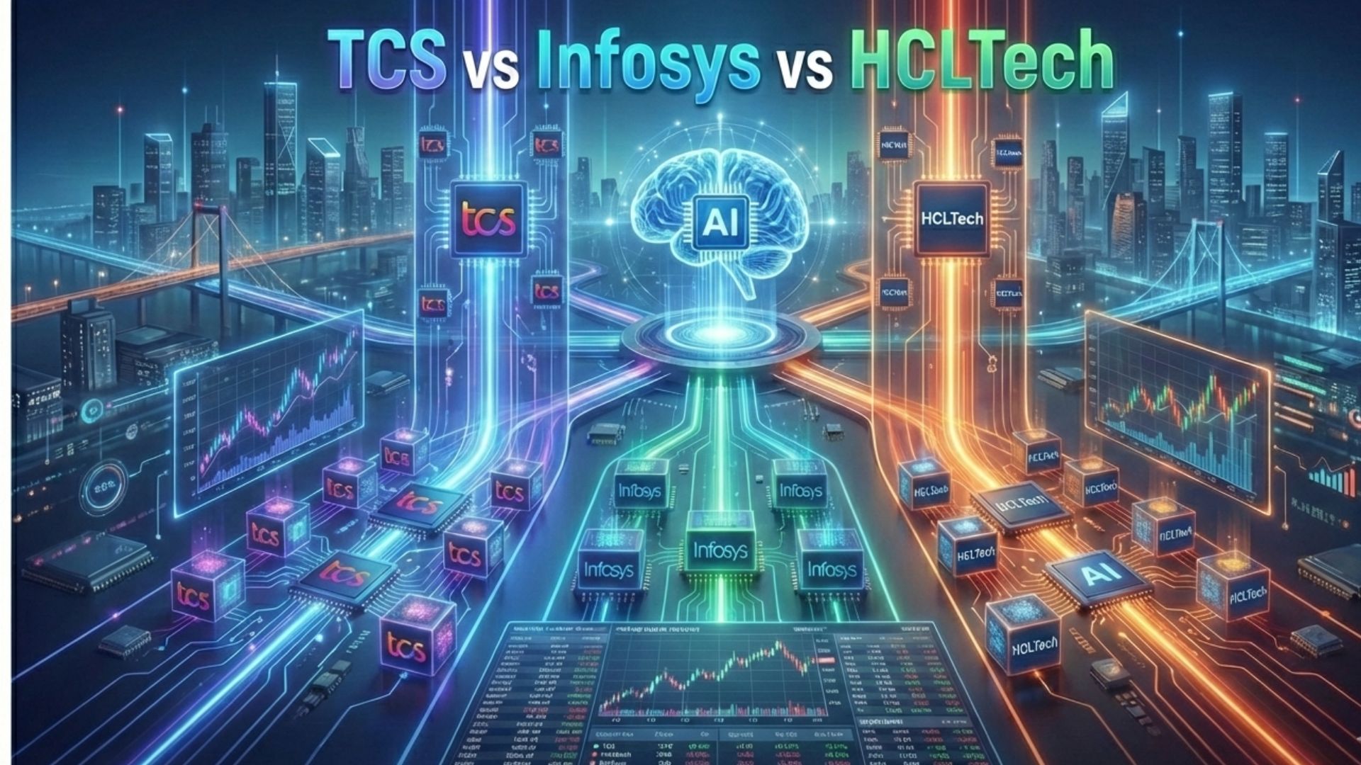 TCS vs Infosys vs HCLTech: Who Is Best Positioned to Win the ₹24 Trillion AI Infrastructure Race?