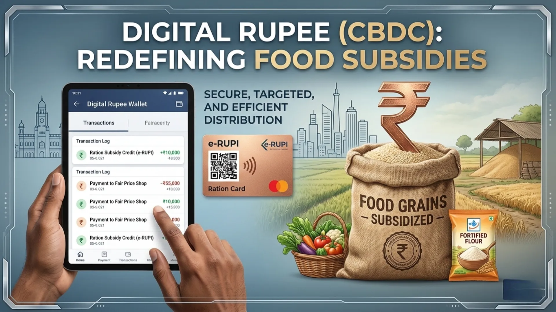 Digital Rupee for Food Subsidies: A New Era in India’s Digital Payments and Welfare System