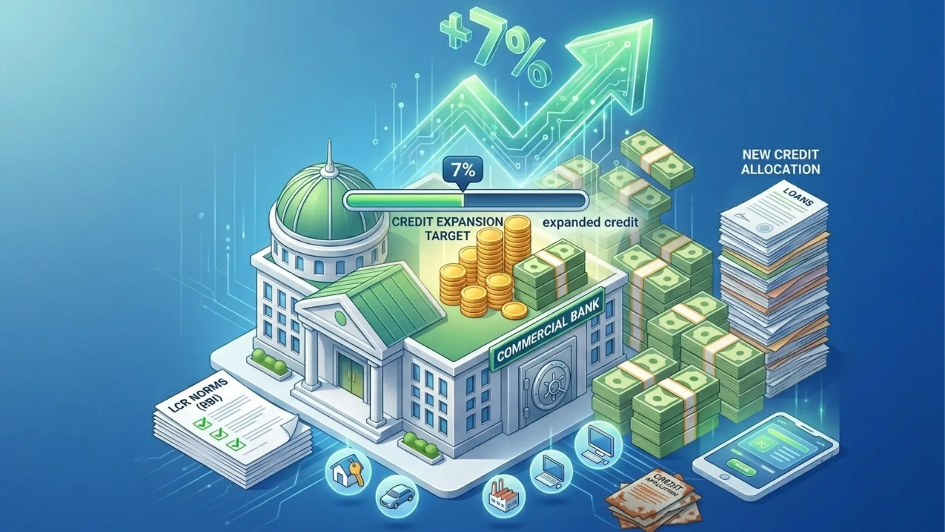 New LCR Norms Could Help Banks Expand Credit by 7%: What It Means for India’s Banking Sector and Borrowers