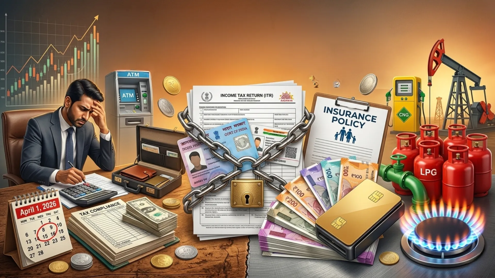 April 1 Financial Changes in India 2026: Complete Guide to Tax, UPI, PAN, and LPG Updates