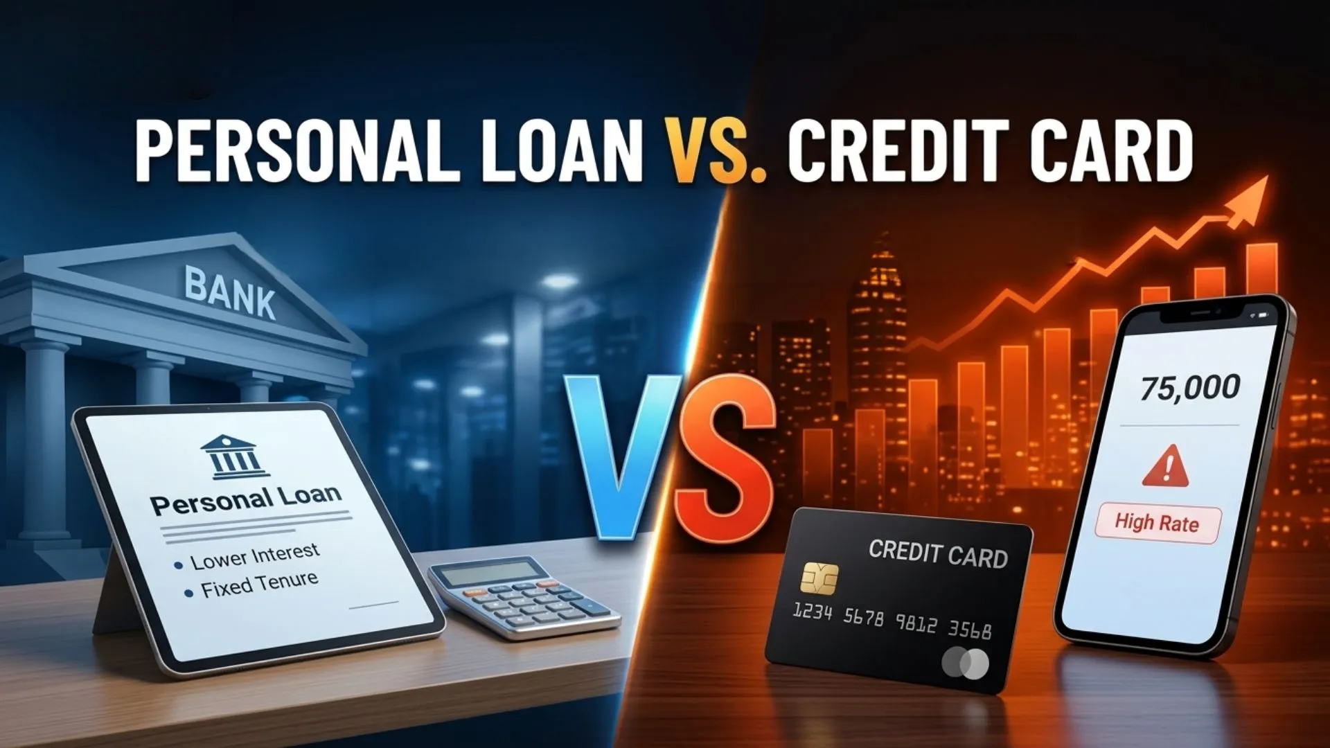 Personal Loan vs Credit Card: Which Is Cheaper When You Actually Do the Math?